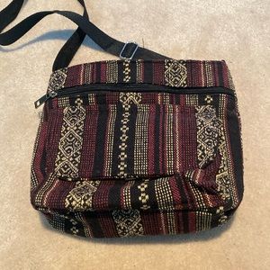 NWOT Alfa Fabric Bag with Floral abstract design